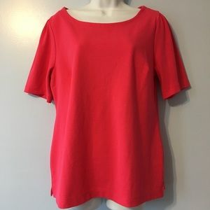 Old Navy Fuchsia Pink Short Sleeve Knit Top Sz L